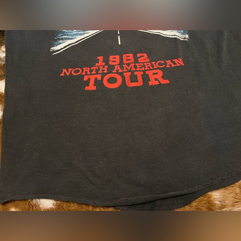 Rare HTF VTG Single Stitch The Police Band Concert Tour 80s Raglan T-shirt - Picture 10 of 16